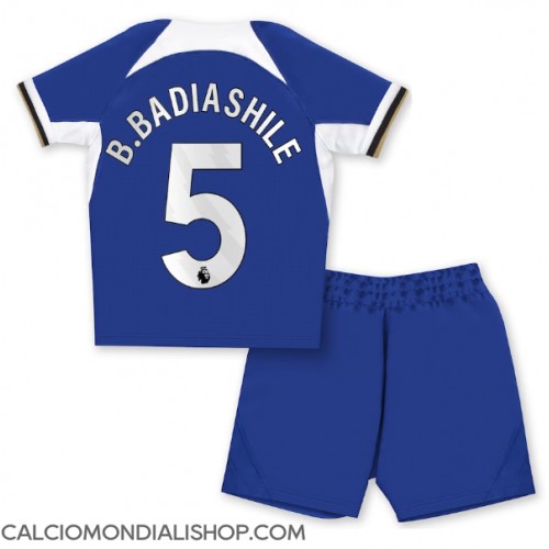 Maglie da calcio Chelsea Benoit Badiashile #5 Prima Maglia Bambino 2023-24 Manica Corta (+ Pantaloni corti)